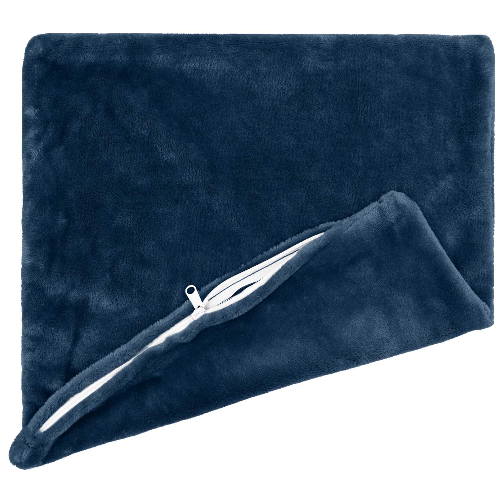 Dekorativna blazina 6 kos HEERLEN Temno modra 40 x 40 cm Flanel