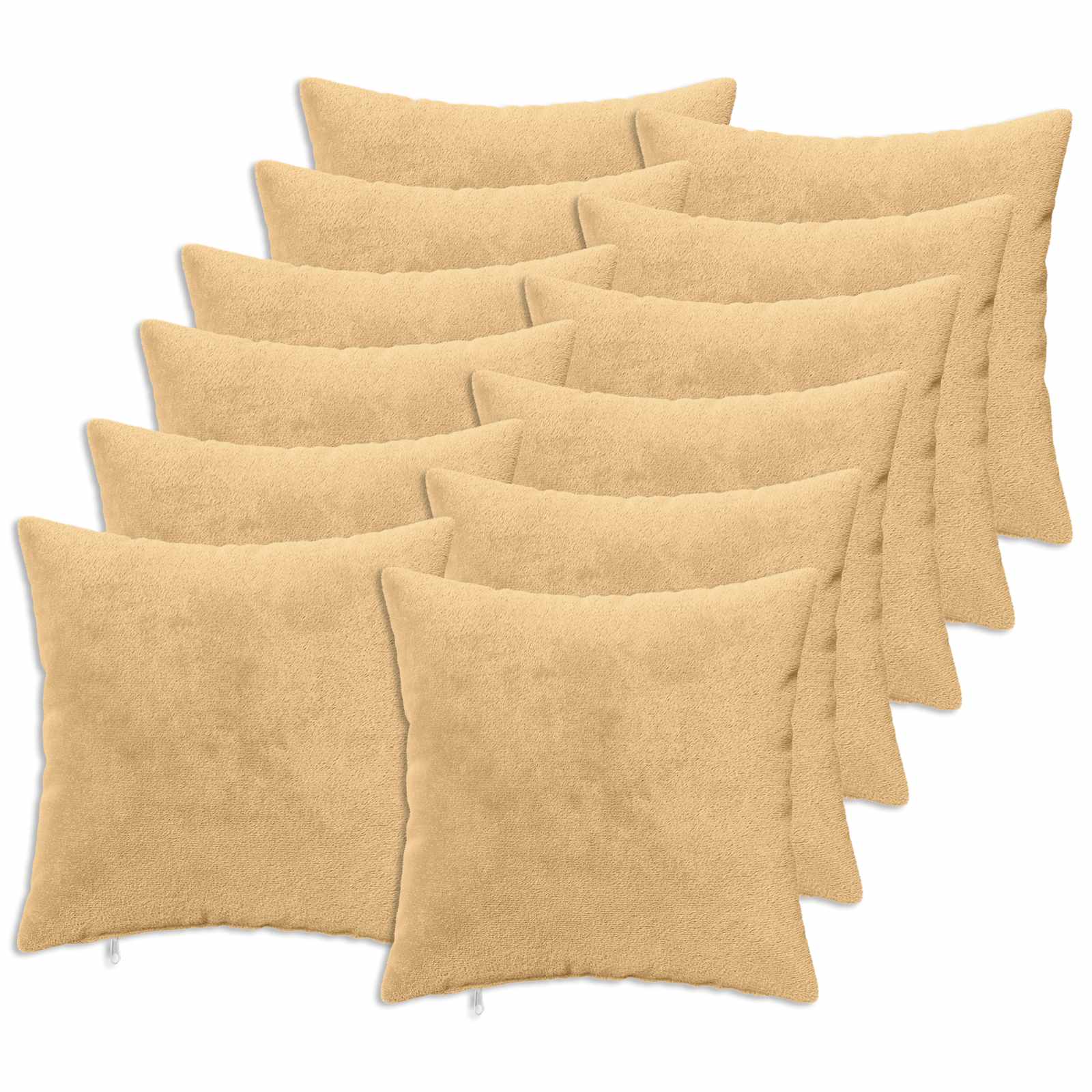 Dekorativna blazina 12 kos HEERLEN Taupe 40 x 40 cm Flanel