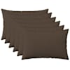 vidaXL Viska Padi 6 tk HEERLEN Pruunikashall 40 x 60 cm kangas