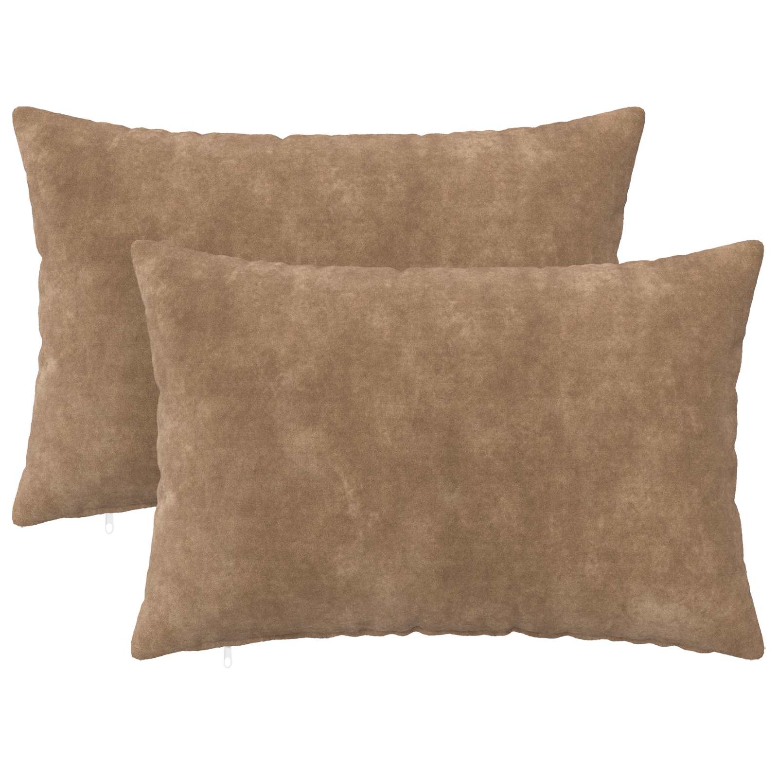 vidaXL Polštář s polštářem HEERLEN 2 ks Taupe Mikrovláknová fleece