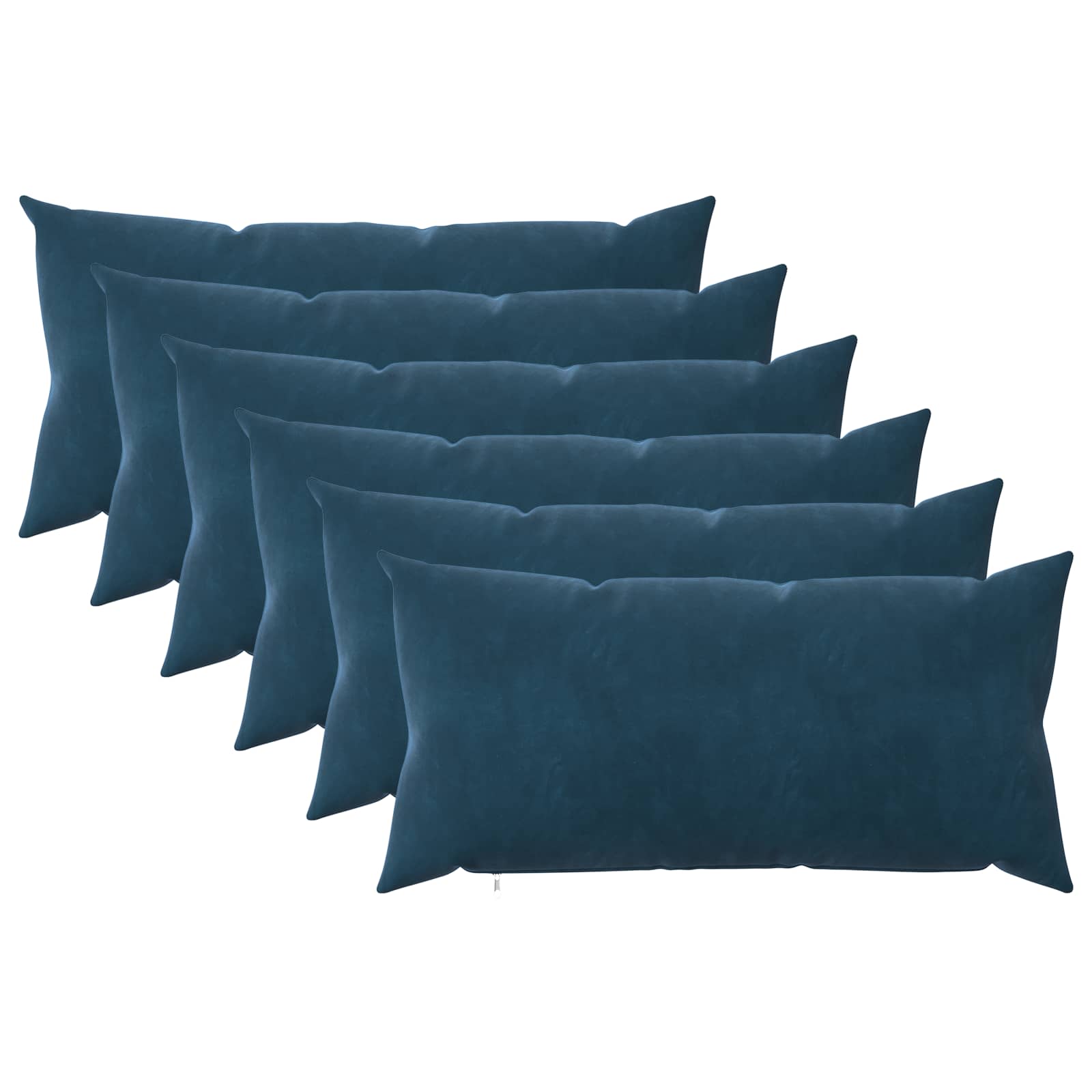 Kussen met kussen HEERLEN 6 st Blauw fluweel image 1