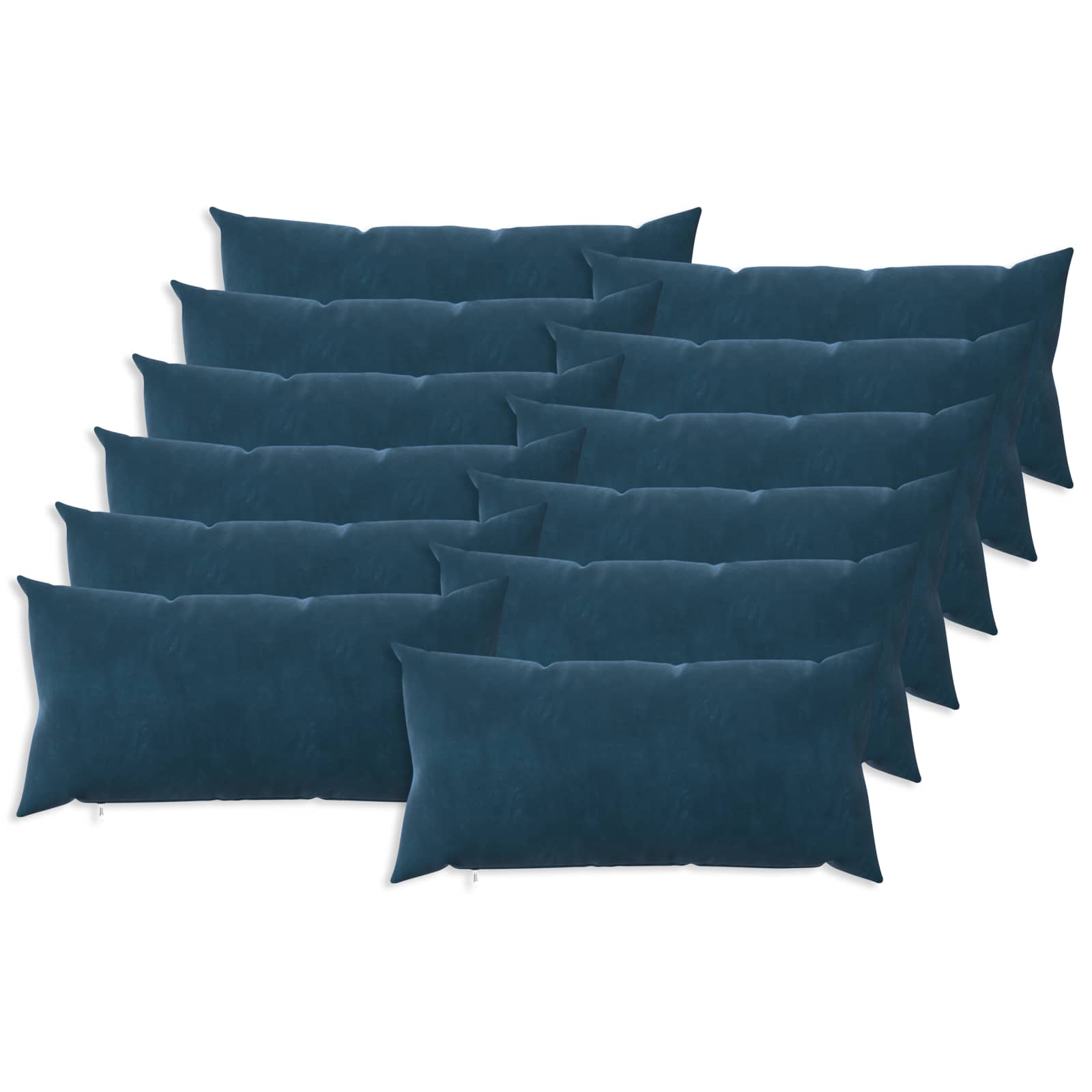 Kussen met kussen HEERLEN 12 st Blauw fluweel image 1