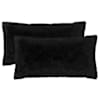 vidaXL Padi 2 tk HEERLEN Must 40 x 80 cm PV Fliis