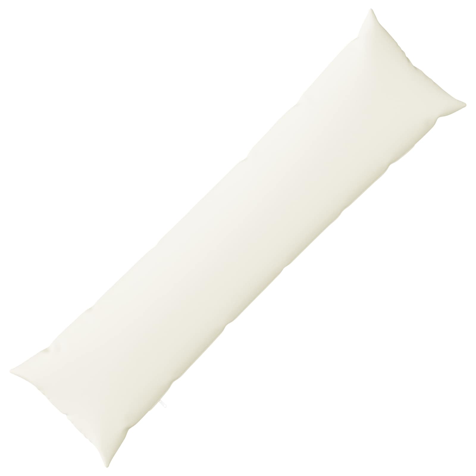 vidaXL Polštář s polštářem HEERLEN Bílá 40 x 145 cm Textil