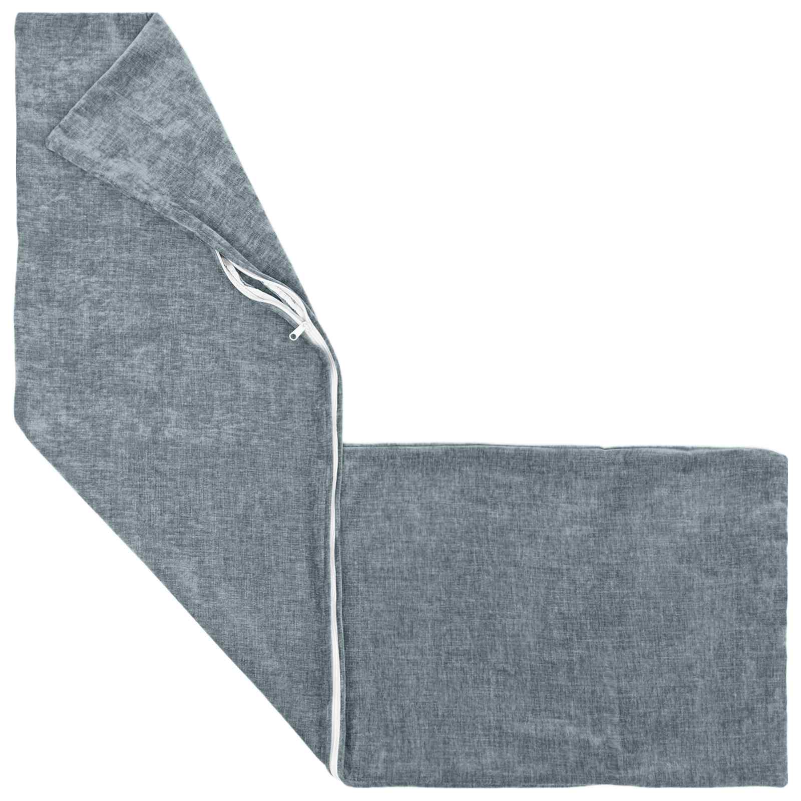 Blazina HEERLEN Svetlo modra 40 x 145 cm Kovinska tkanina