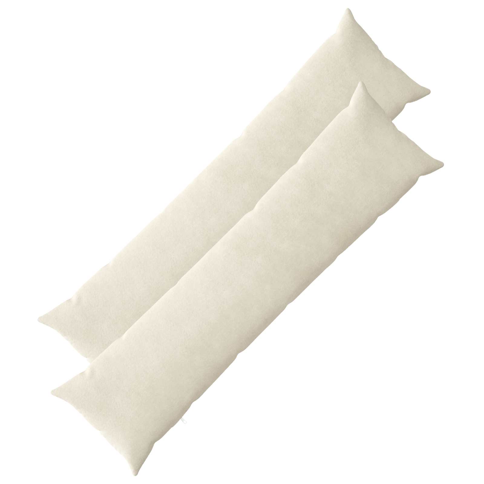 Kussen met kussen HEERLEN 2 st Crèmekleurig Microfiber Fleece