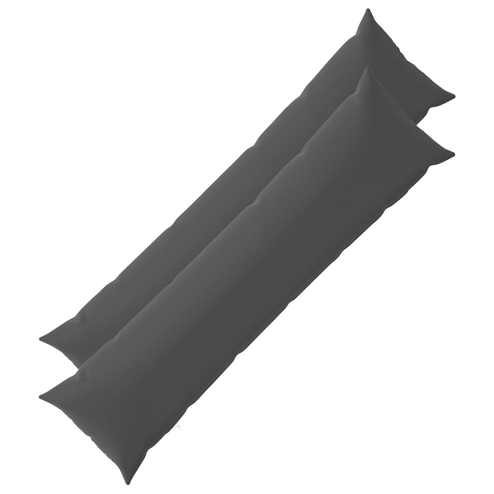 vidaXL Podložka 2 ks HEERLEN Antracitová 40 x 145 cm Polyester