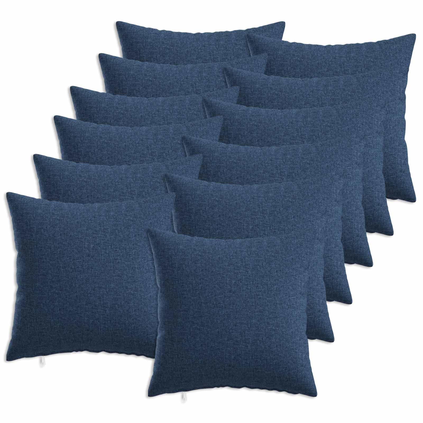 vidaXL Polštář s polštářem HEERLEN 12 ks Modrá Textil