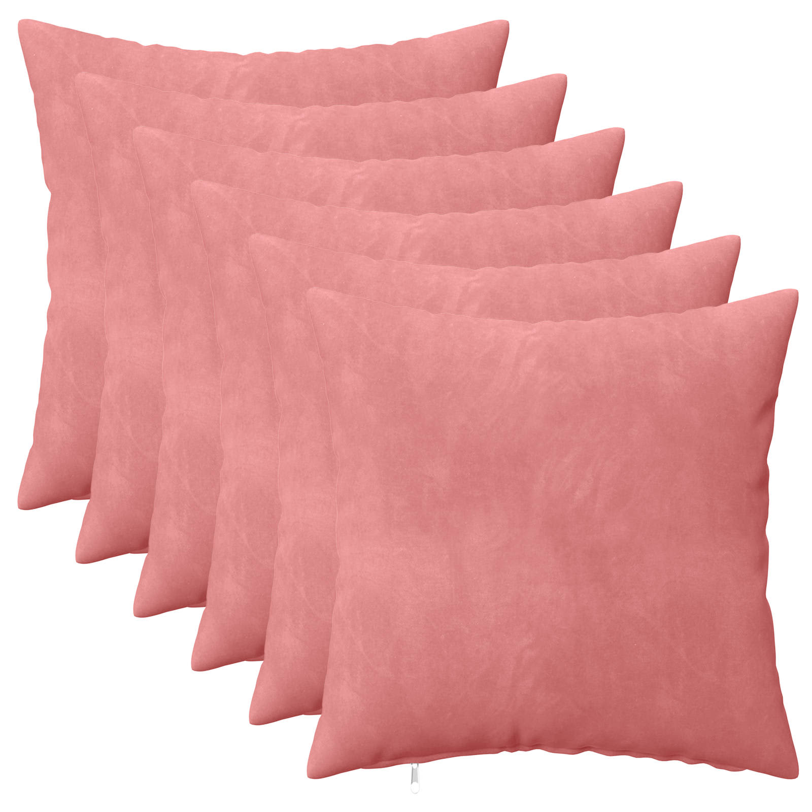 Kussen met kussen HEERLEN 6 st Roze fluweel image 1