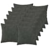 vidaXL Dekoratiivpadi 12 tk HEERLEN Antratsiit 45 x 45 cm Mikrofliis