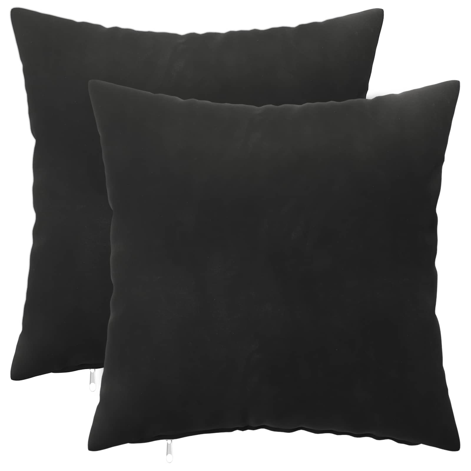 Kussen met kussen HEERLEN 2 st Zwart fluweel image 1