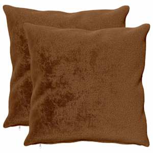 vidaXL Viska Padi 2 tk HEERLEN Helepruun 55 x 55 cm Flanell