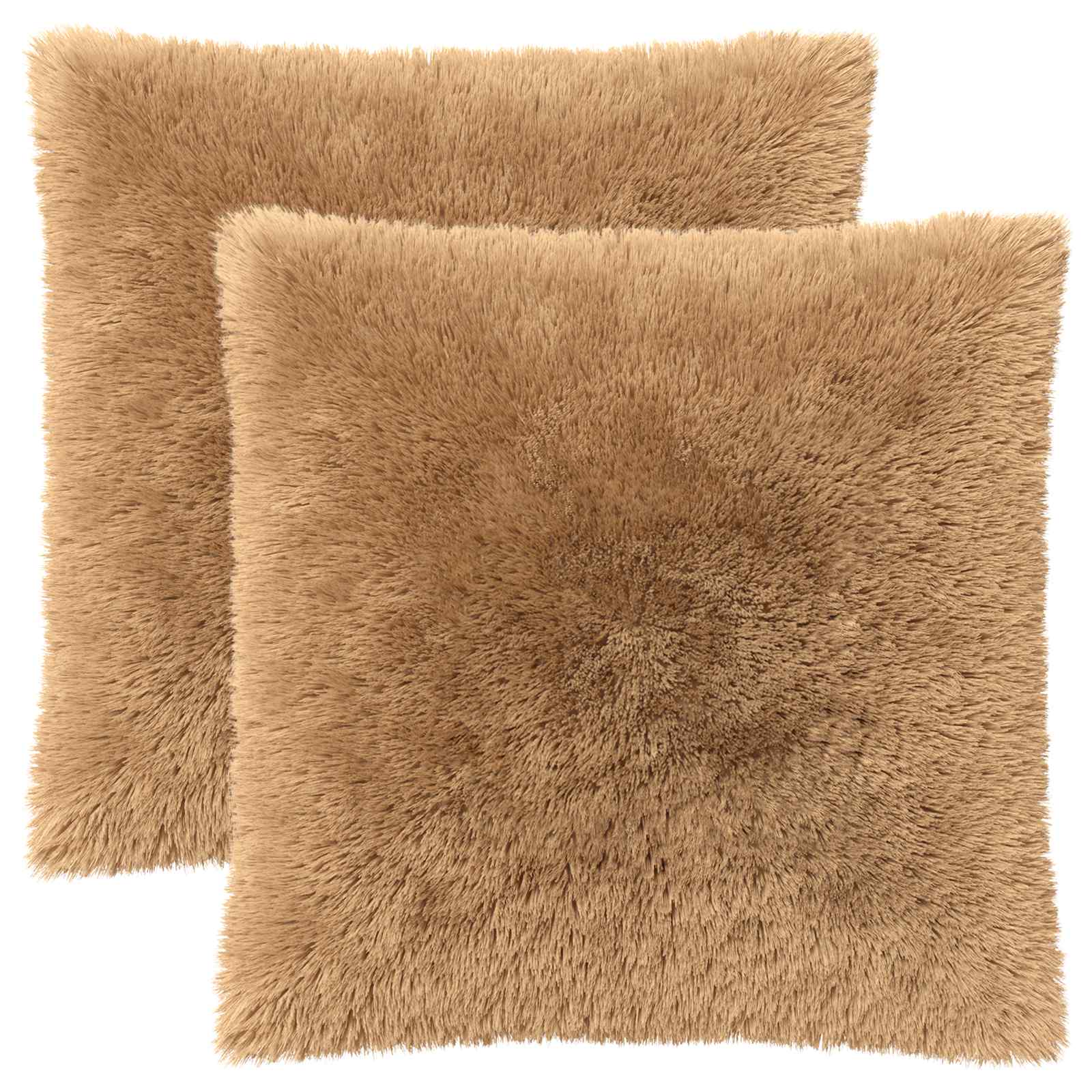 Kussen met kussen HEERLEN 2 st Taupe PV Fleece image 1
