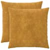 vidaXL Padi 2 tk HEERLEN Kollane 65 x 65 cm Mikrofliis