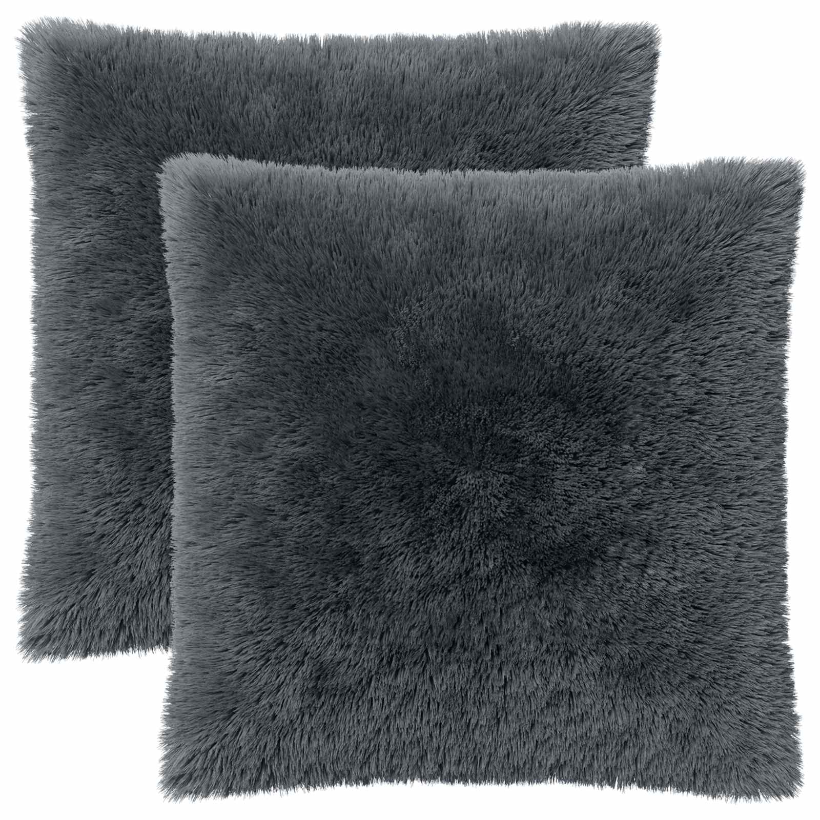 Kussen met kussen HEERLEN 2 st Antraciet PV Fleece image 1
