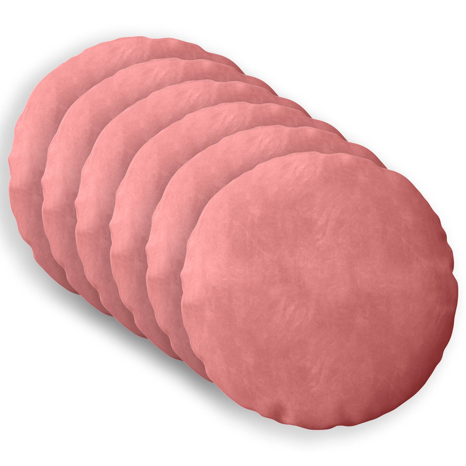 Kussen met kussen HEERLEN 6 st Roze fluweel image 1
