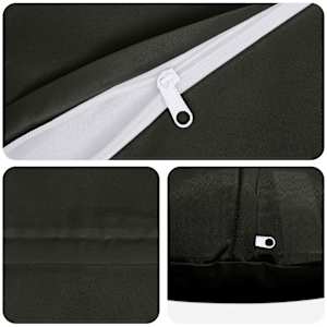 Odhazovací polštář 6 ks HEERLEN Černá Průměr 40 cm Polyester - obrázek 6