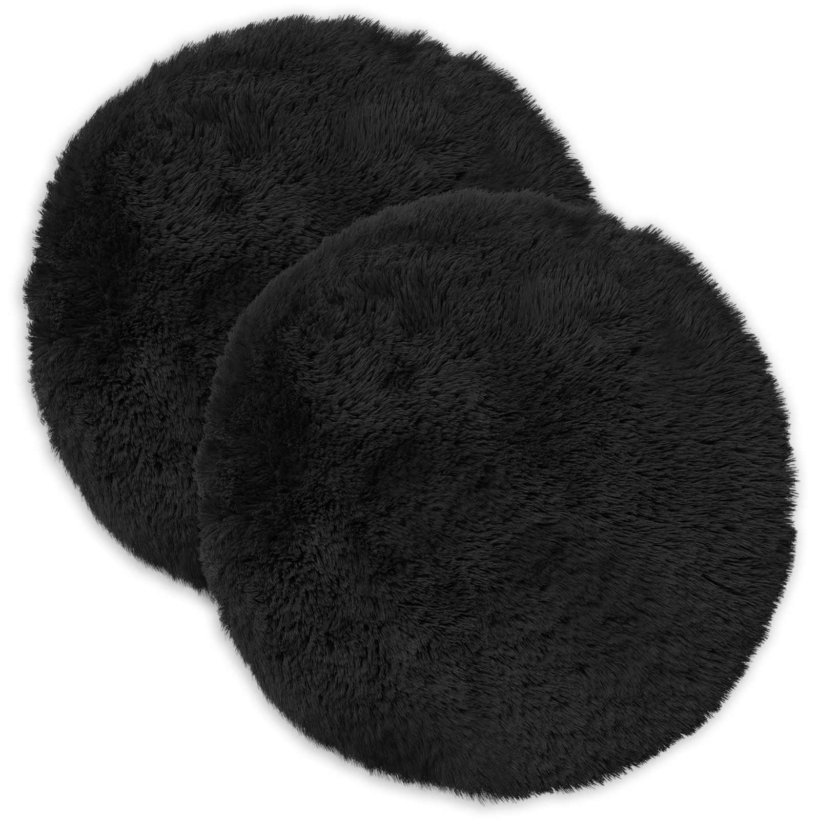 Kussen met kussen HEERLEN 6 st Zwart PV Fleece image 1