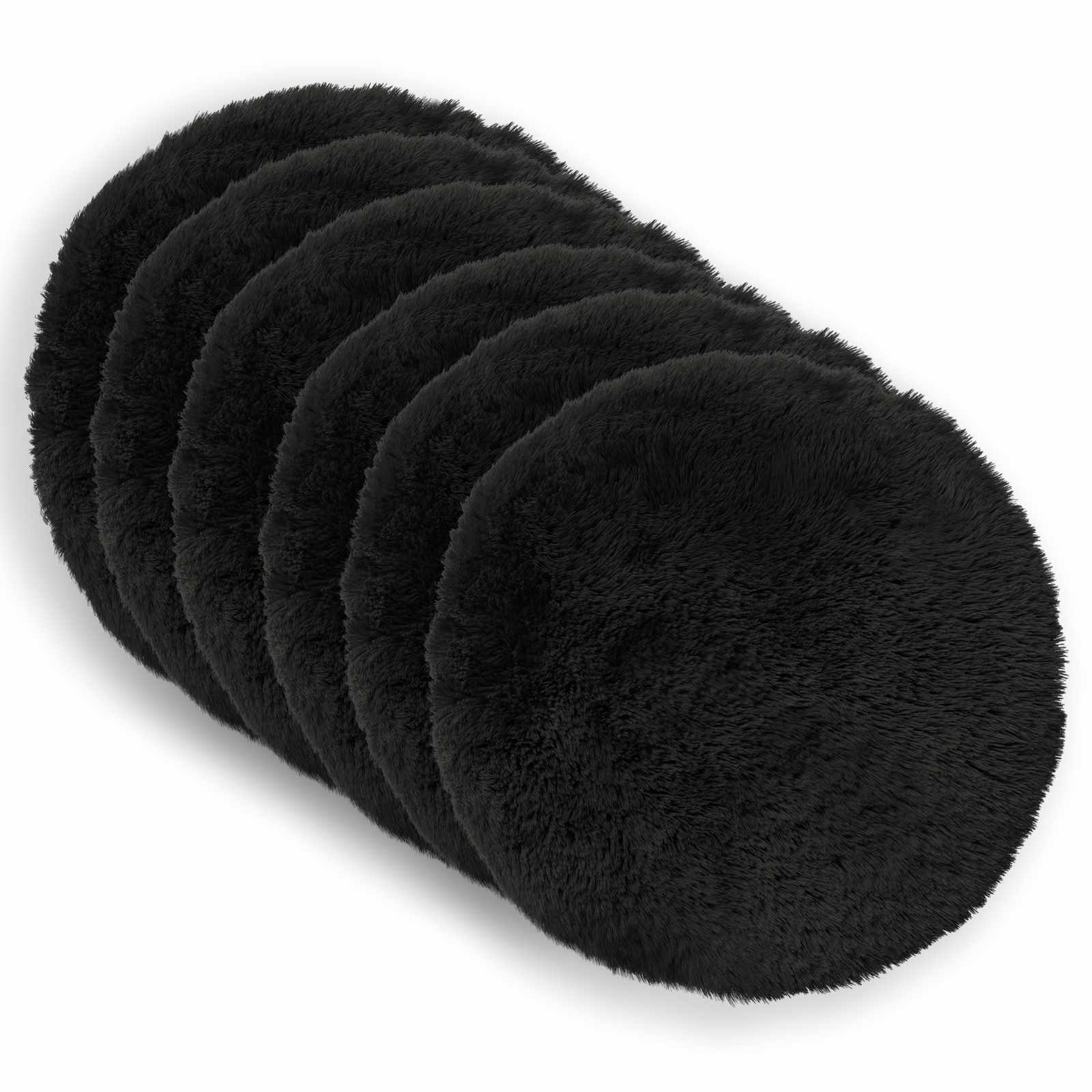Kussen met kussen HEERLEN 2 st Zwart PV Fleece image 1