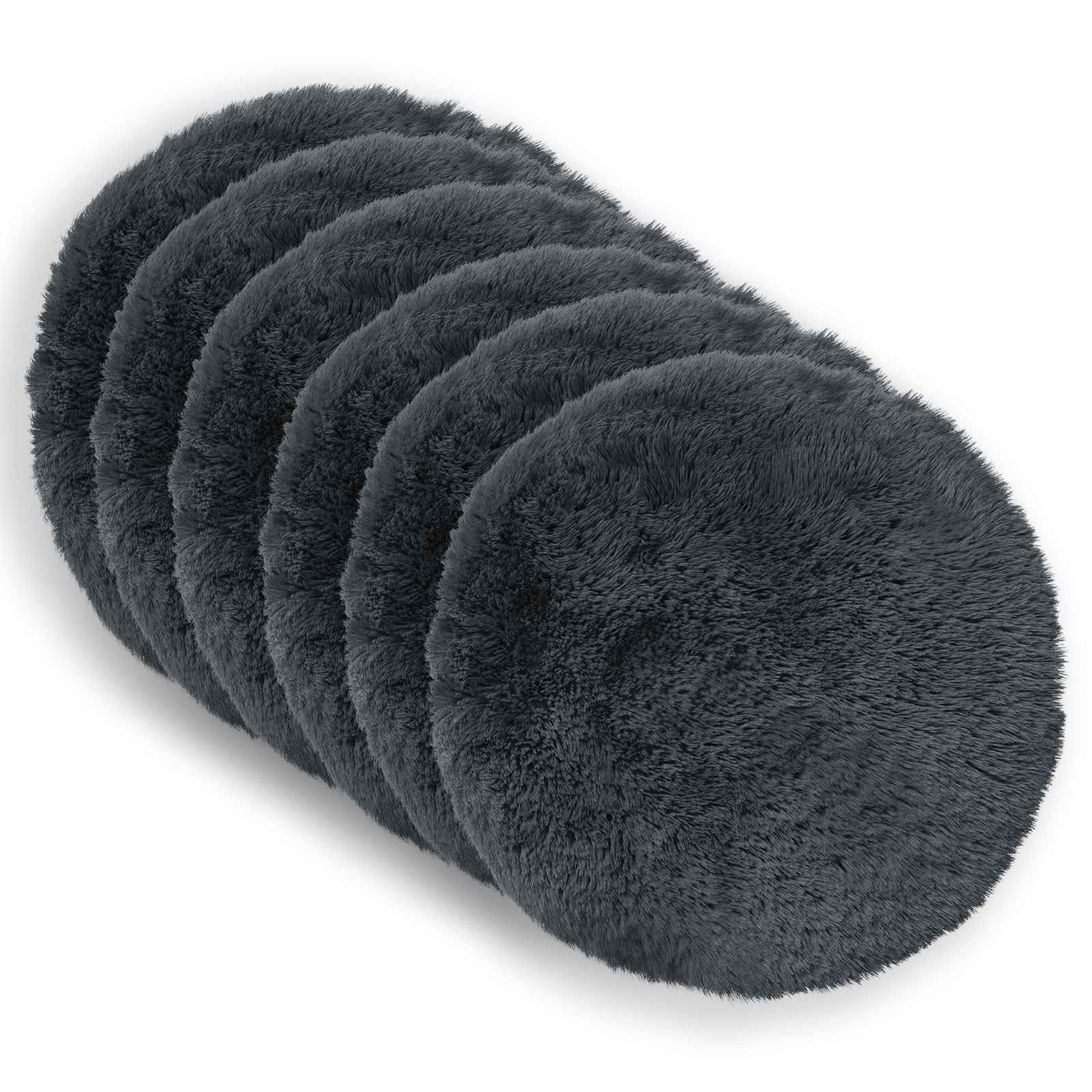 Kussen met kussen HEERLEN 6 st Antraciet PV Fleece image 1