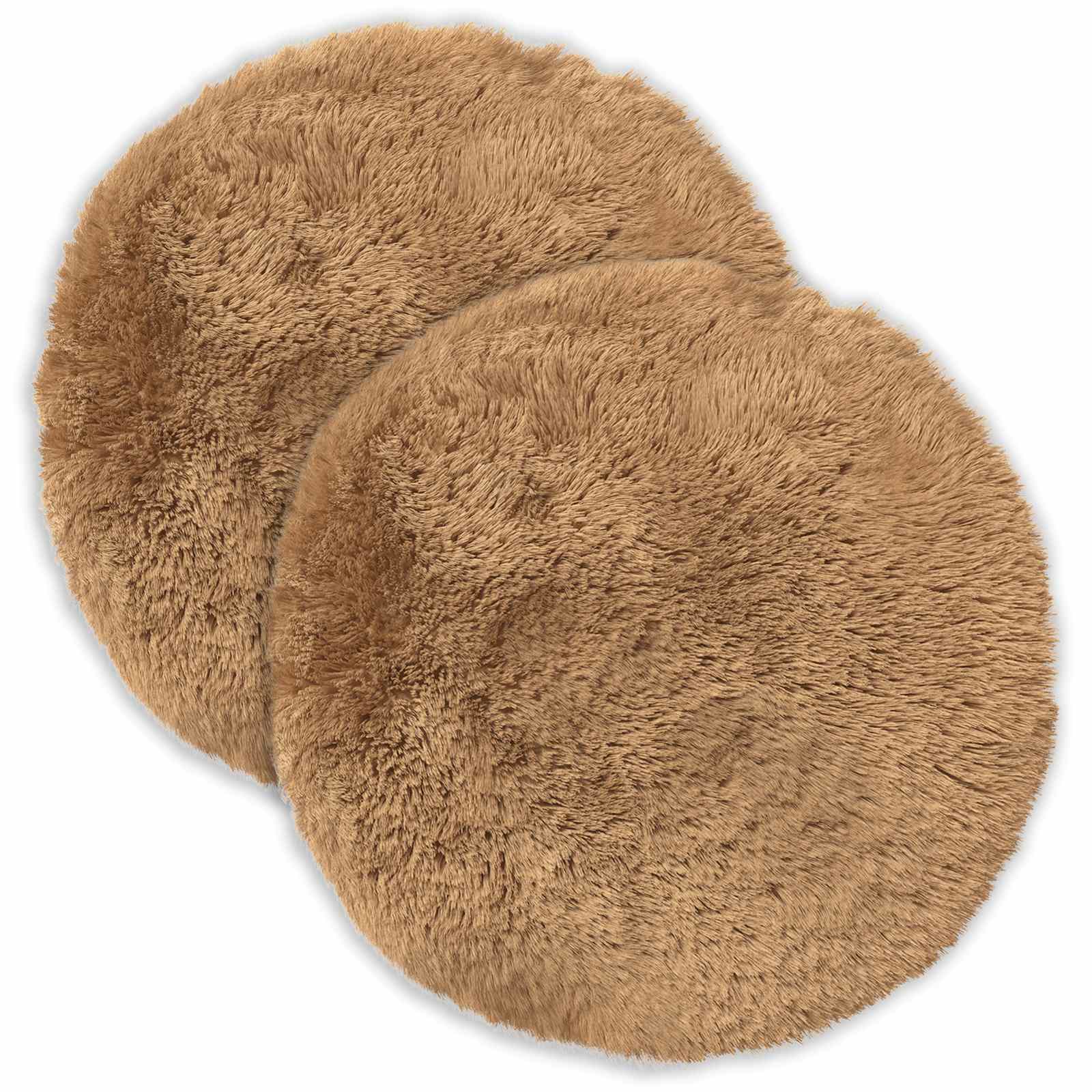 Kussen met kussen HEERLEN 2 st Taupe PV Fleece image 1