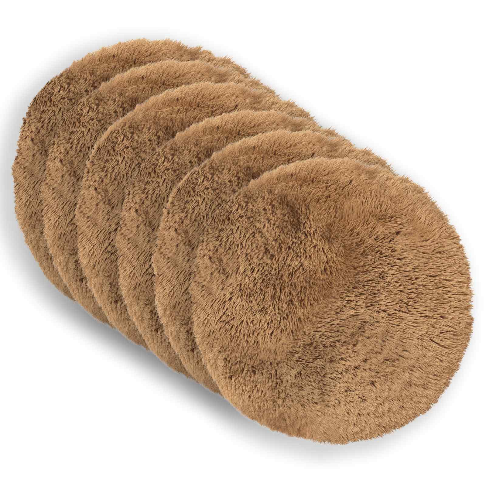Kussen met kussen HEERLEN 6 st Taupe PV Fleece image 1