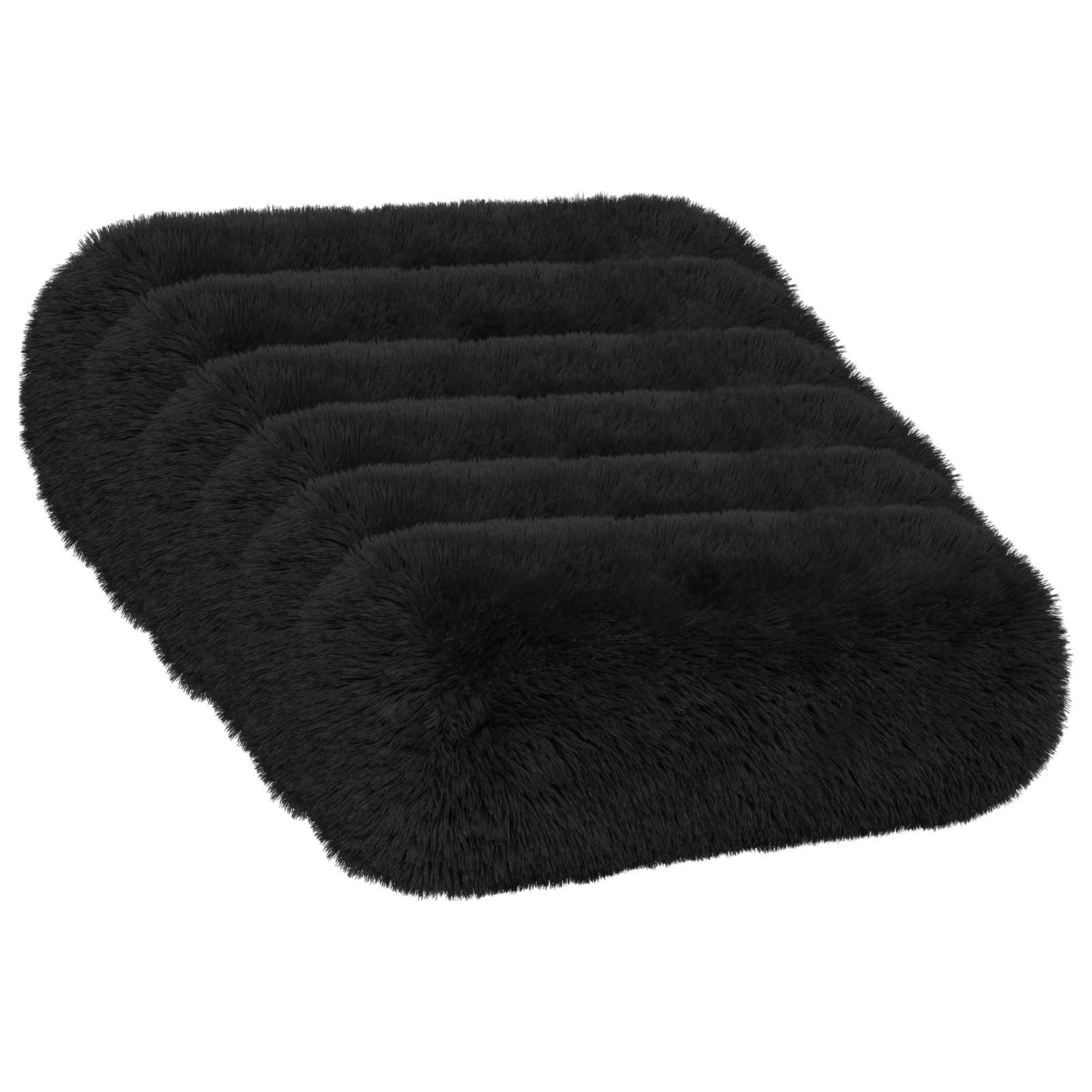 Kussen met kussen HEERLEN 6 st Zwart PV Fleece image 1