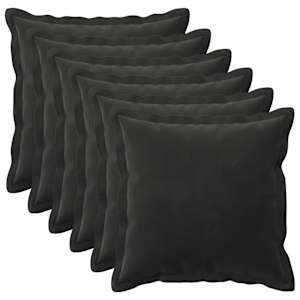 vidaXL Padi padjaga HOUTEN 6 tk Must Samet
