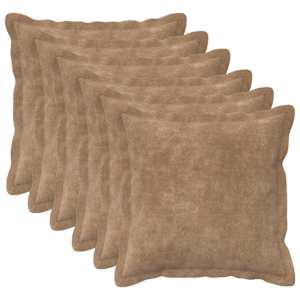 vidaXL Padi 6 tk HOUTEN Pruunikashall 30 x 30 cm Mikrofliis