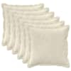 vidaXL Padi 6 tk HOUTEN Kreemjas 30 x 30 cm Mikrofliis