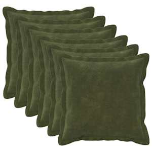 vidaXL Padi 6 tk HOUTEN Roheline 30 x 30 cm Mikrofliis