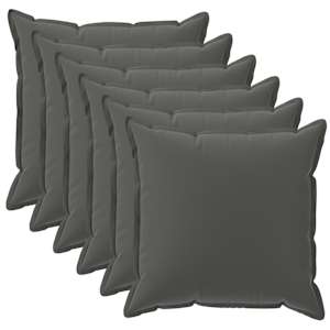vidaXL Padi 6 tk HOUTEN Antratsiit 30 x 30 cm Pol&uuml;ester