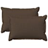 vidaXL Padi padjaga HOUTEN 2 tk Pruunikashall Kunstlinen