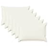 vidaXL Padi padjaga HOUTEN 6 tk Valge Kunstlinen