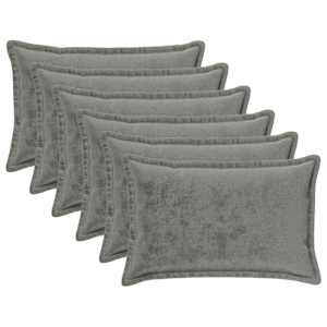 vidaXL Viska Padi 6 tk HOUTEN Tumehall 30 x 50 cm Flanell