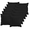 vidaXL Padi 12 tk HOUTEN Must 40 x 40 cm Kunstlinen