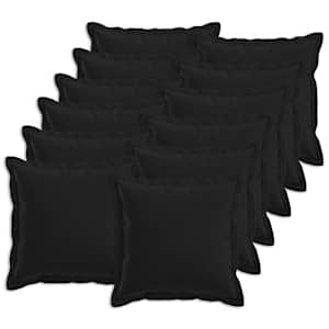 vidaXL Padi 12 tk HOUTEN Must 40 x 40 cm Kunstlinen