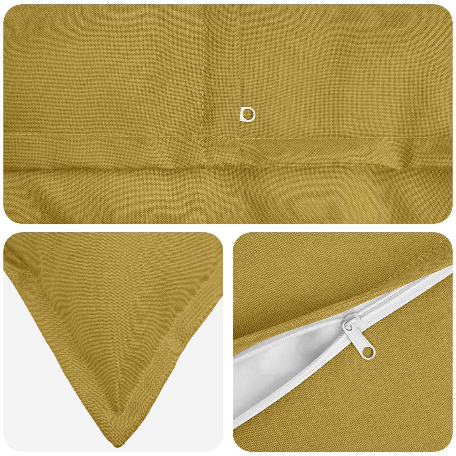 Kussen met kussen HOUTEN 2 st Lichtgroen Faux Linnen image 4