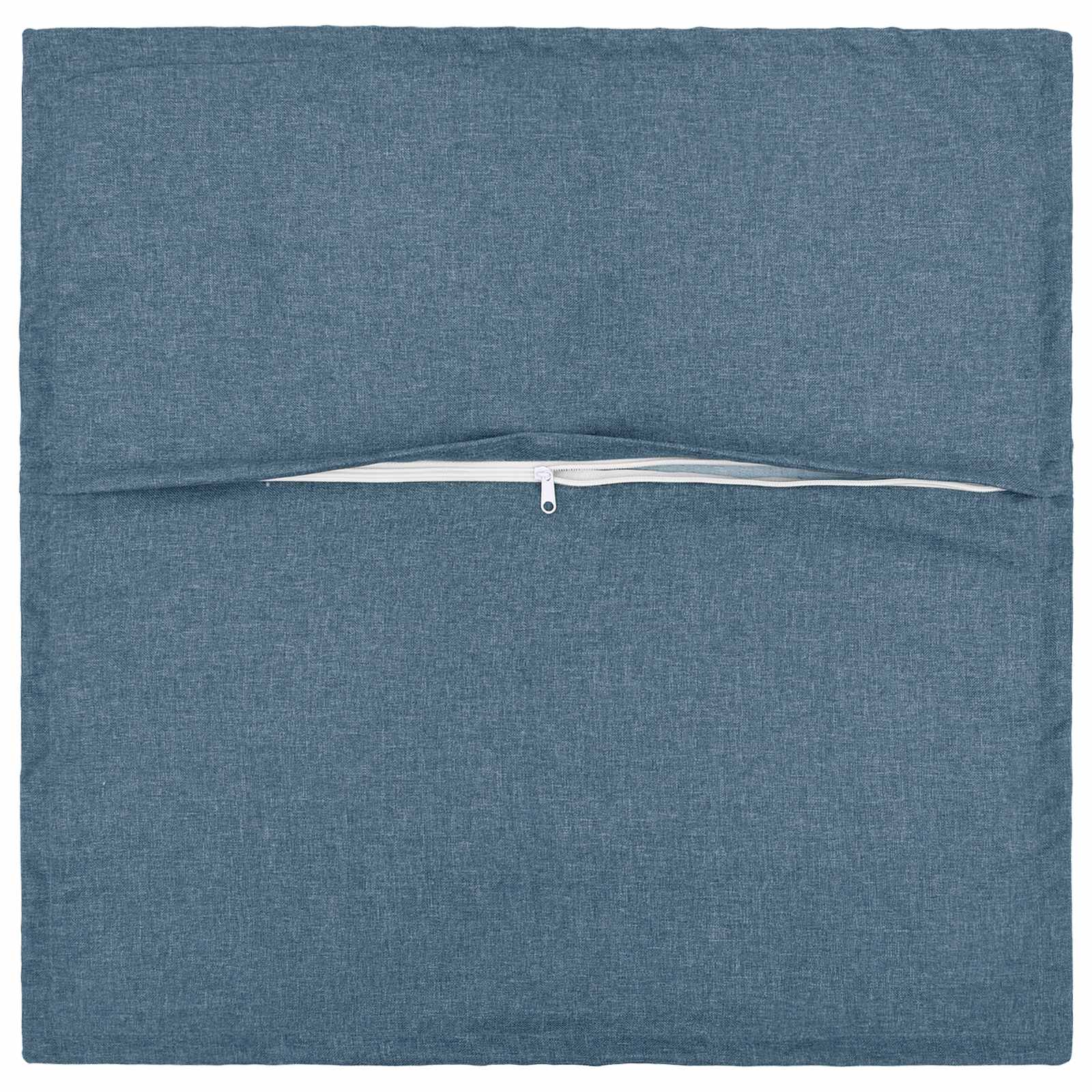 Kussen met kussen HOUTEN 6 st Jeans Blauw Faux Linnen image 3