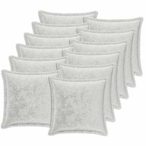 vidaXL Viska Padi 12 tk HOUTEN Helehall 40 x 40 cm Flanell