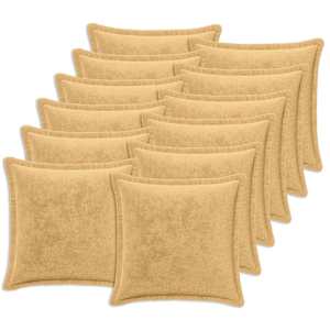 vidaXL Viska Padi 12 tk HOUTEN Pruunikashall 40 x 40 cm Flanell