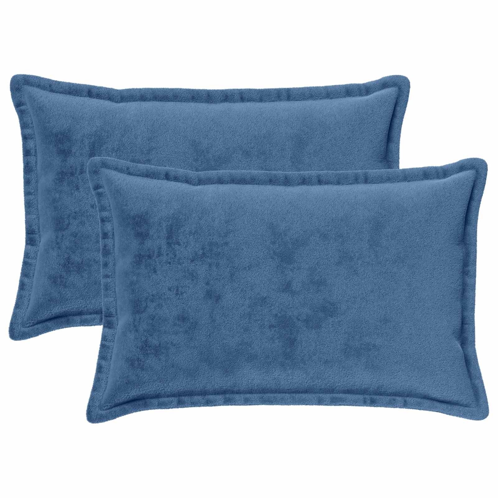 vidaXL Podložka s vankúšom HOUTEN 2 ks Svetlomodrá Flanel