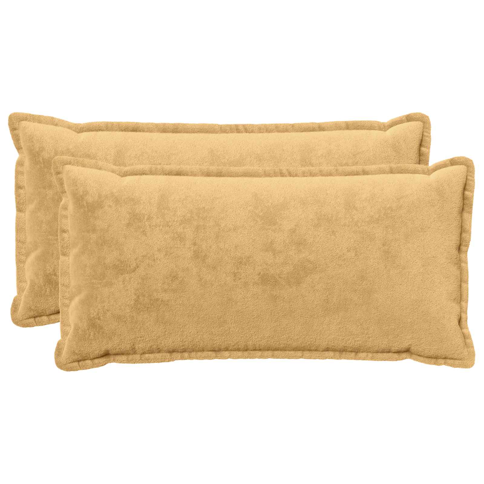 Dekorativna blazina 2 kos HOUTEN Taupe 40 x 70 cm Flanel