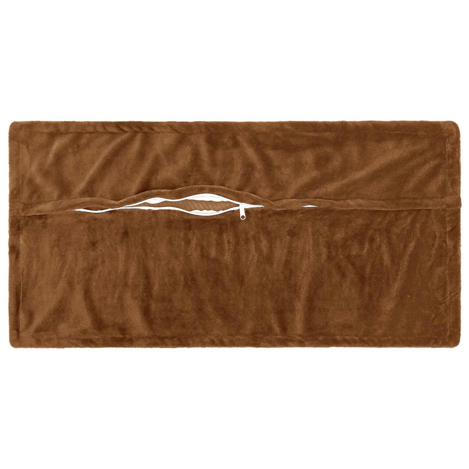Dekorativna blazina 2 kos HOUTEN Svetlo rjava 40 x 70 cm Flanel