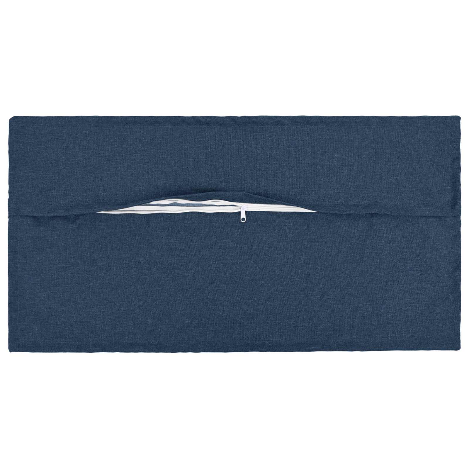 Kussen met kussen HOUTEN 12 st Blauw Faux Linnen image 3