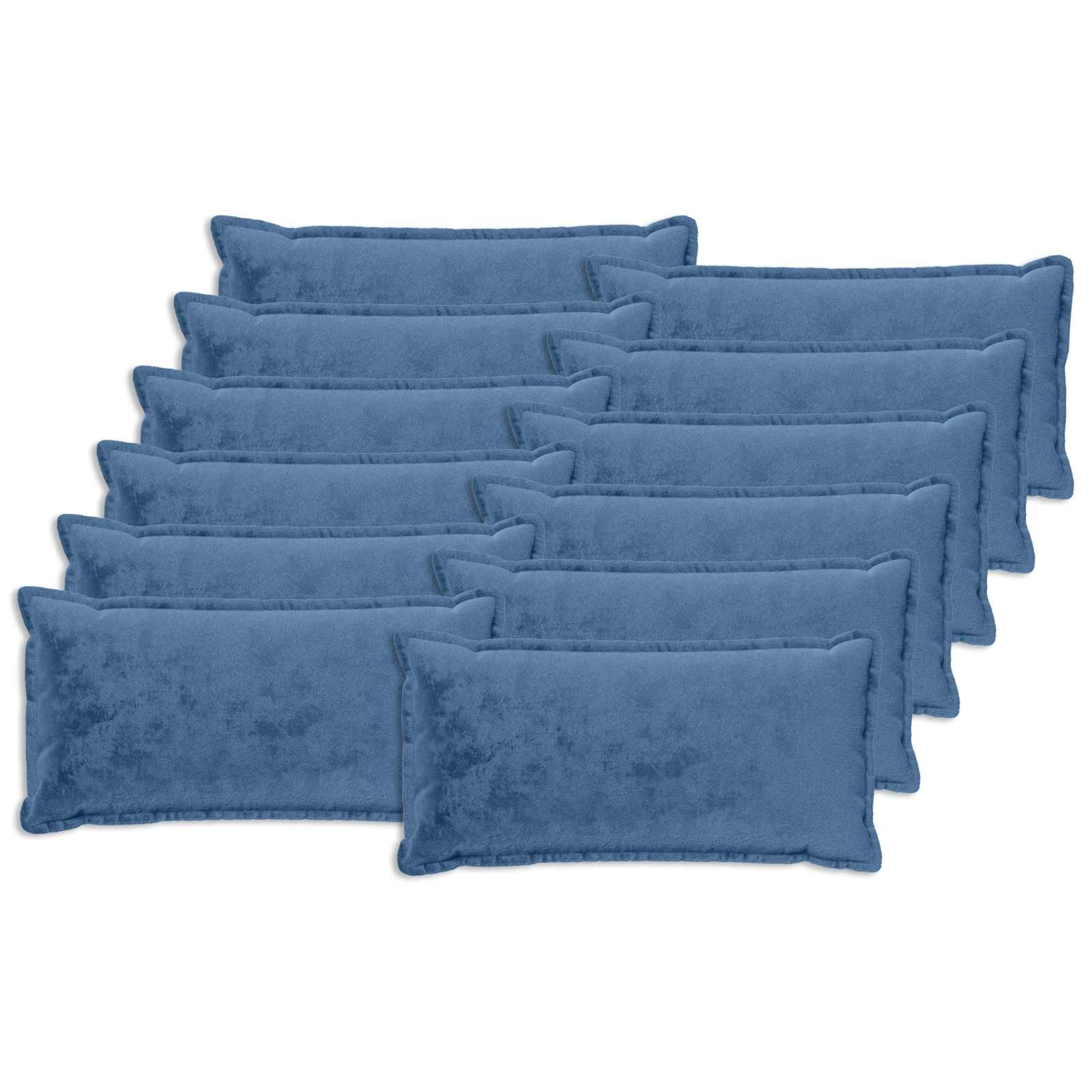vidaXL Pude med pude HOUTEN 12 stk. Lyseblå Flannel