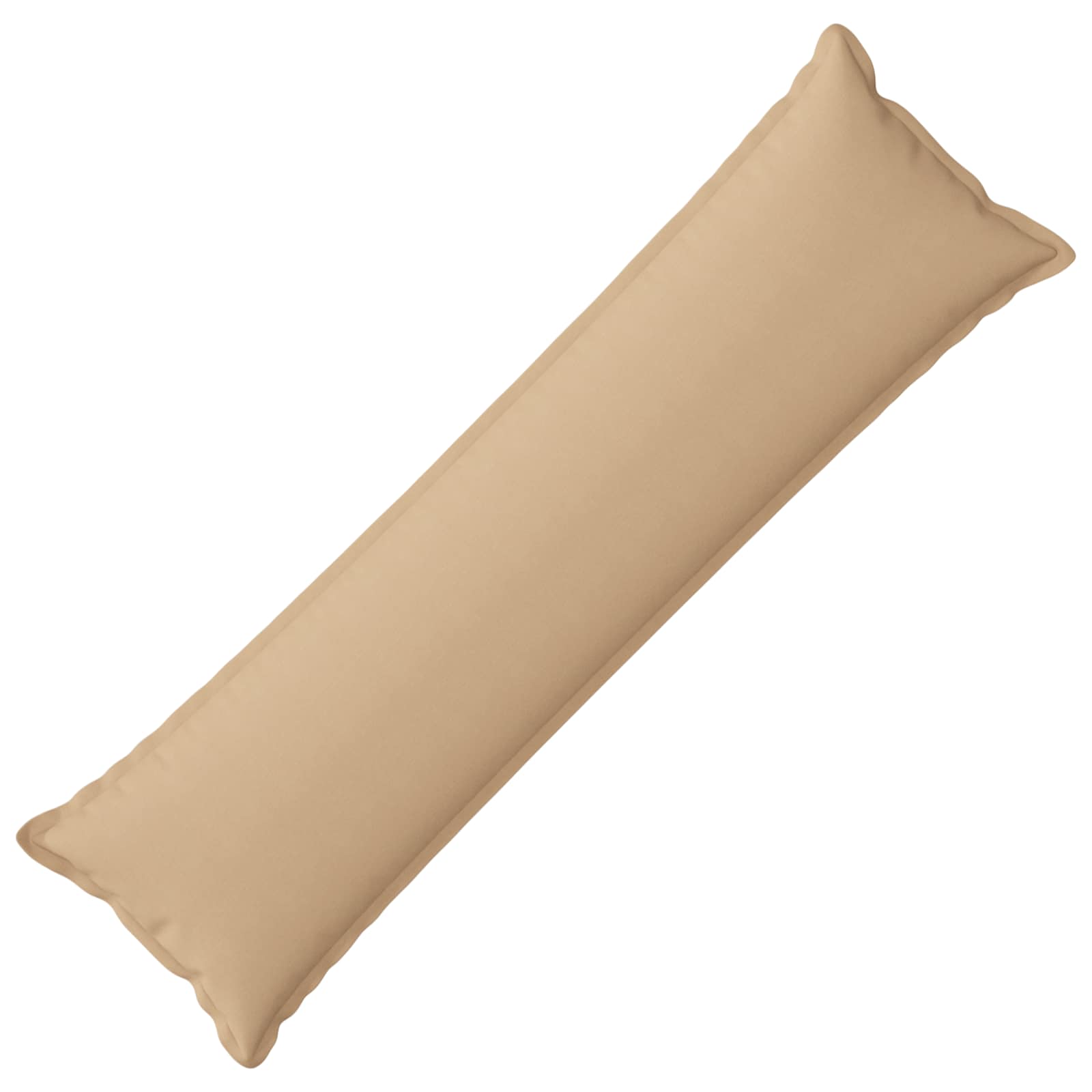 vidaXL Podložka s vankúšom HOUTEN Krémová 40 x 145 cm Falošný ľan