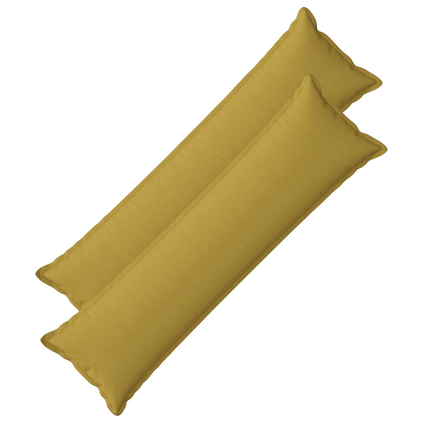 Kussen met kussen HOUTEN 2 st Lichtgroen Faux Linnen image 1