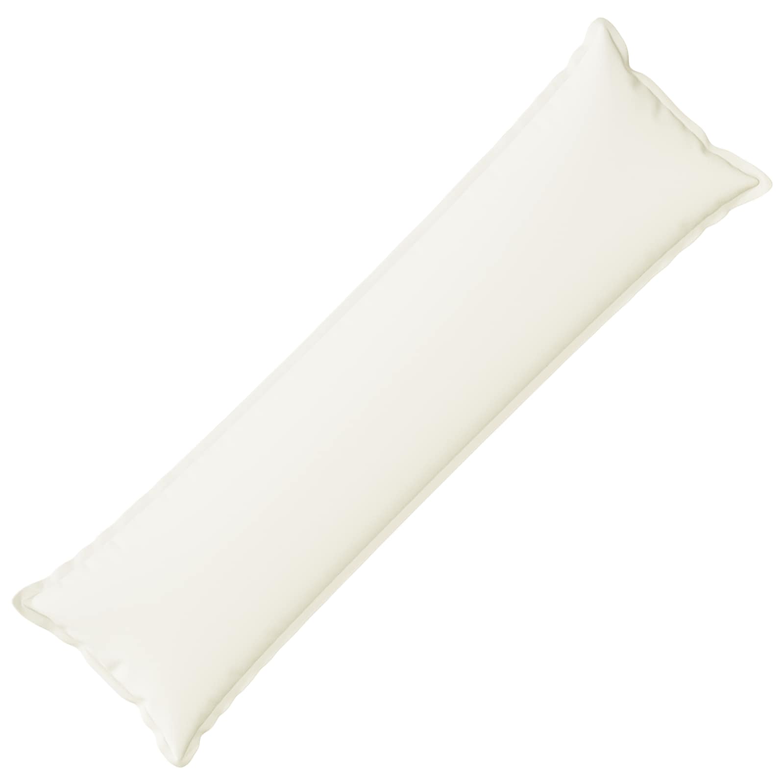 Kussen met kussen HOUTEN Wit 40 x 145 cm Faux Linnen image 1