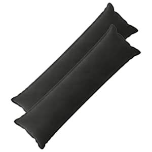 vidaXL Padi padjaga HOUTEN 2 tk Must Samet